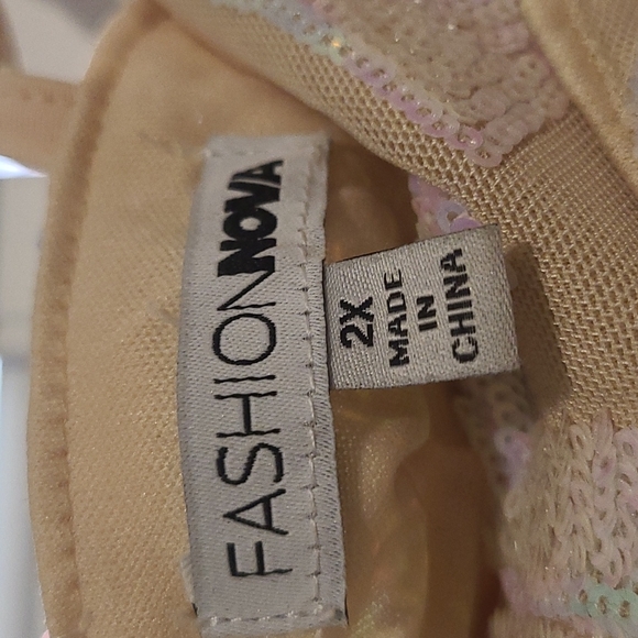 Fashion Nova 2XL Irredescent Top and Skirt Set - Picture 6 of 6